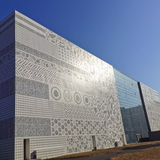 Aluminium composite panel architectural façade example
