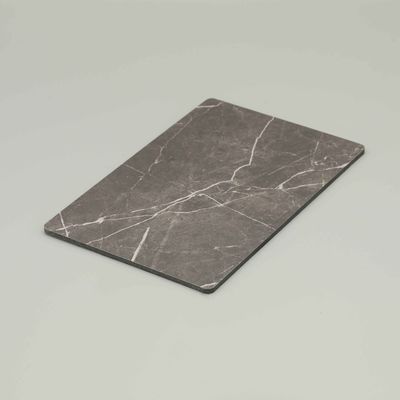Çizik Direnci Gri Acp Yaprak Mermer Tasarım Alüminyum Panel Board 1.5mm 8mm