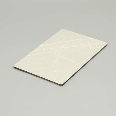 A1 B1 Jazz Beyaz İç Alüminyum Kompozit Panel UV Direnci Mermer Acp Yaprak