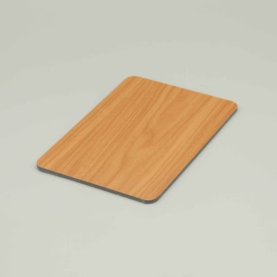 Çizik geçirmez İsviçre armut ağacı Alüminyum Kompozit Panel 4MM 1.22*2.44m dış duvar paneli