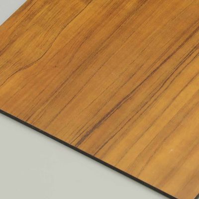 Teak Alüminyum Alaşım Ahşap Finish Acp Yaprakları 0.3CM Alüminyum Pvdf Kaplama