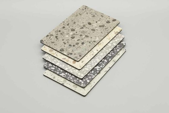 Çiziklere dayanıklı Terrazzo Alüminyum Kompozit Paneli (1220x2440mm)
