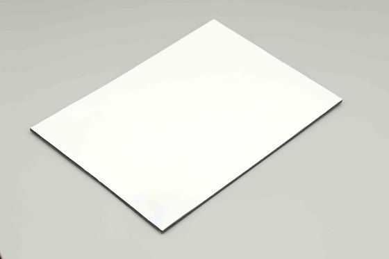 Dış bina dekorasyonu için polietilen beyaz alüminyum kompozit panel 3MM 1.22*2.44m
