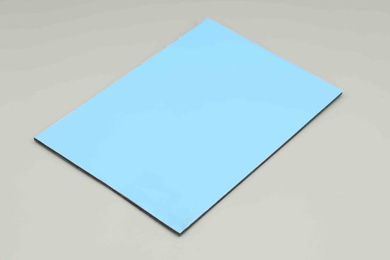 Gökyüzü Mavi Kapalı Acp Yapı Yapısı Dekorasyonu 4MM Dış Duvar Kaplama 48in X 96in