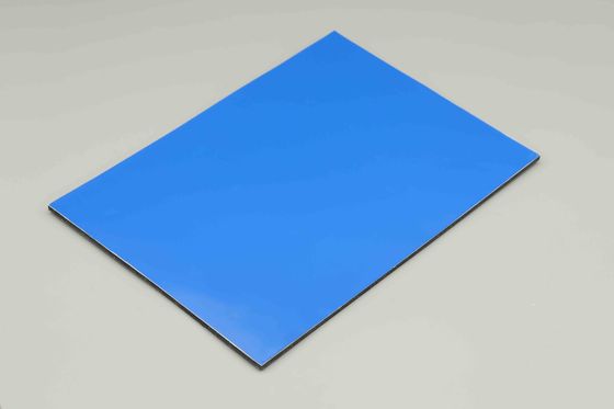 Deniz Mavi PE Alüminyum Kompozit Paneli 0.3cm Acm Yaprak 4x8 Acp İç İç Yaprak