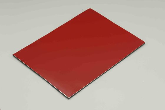 Alüminyum Alaşımı Kırmızı Kahve PE Alüminyum Kompozit Panel Acp Dışarı HDPE Kaplı