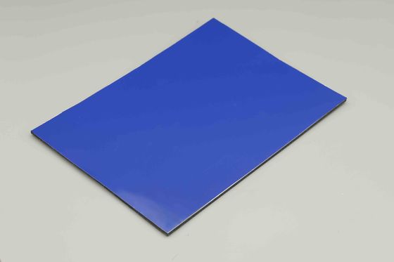UV proof Dark Blue Pvdf Alüminyum Kaplama Hafif Ateş Geri Dayanıcı Acp Yaprak