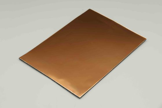 Bina Cephesi için Yüksek Yansıtıcı Ayna Alüminyum Kompozit Panel, 4mm ACP Levha Tedarikçisi