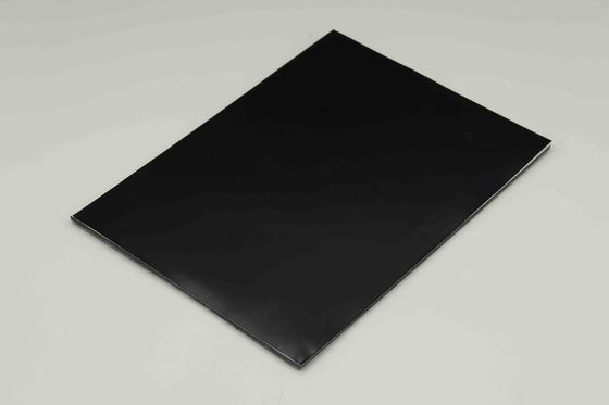 Siyah Ayna Alüminyum Kompozit Panel B1 Yangın Direnci ve 1.22 * 2.44m Boyutlu ACM Panel