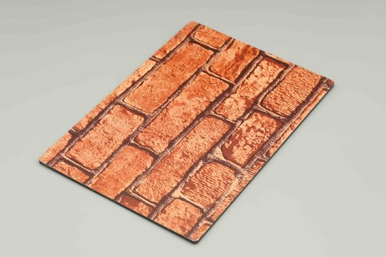 Ofis Restoranlar Mermer Alüminyum Kompozit Panel 0.03mm 0.6mm Kompozit Kaplama Taşları