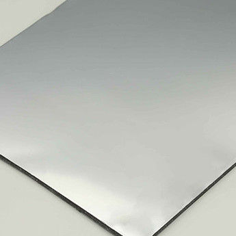 Gümüş Ayna Alüminyum Kompozit Panel 4mm PVDF İç ve Dış Uygulamalar için Kaplı