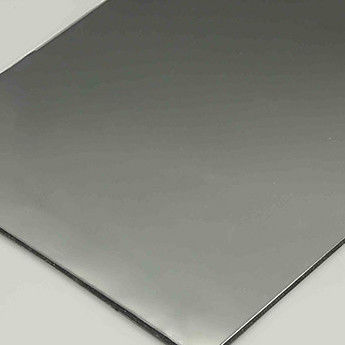 Siyah Ayna Alüminyum Kompozit Paneli 4mm 1220×2440mm PVDF Kaplı B1 Yangına dayanıklı ACP Yaprak