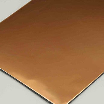 B1 Yangın geçirmez Dış Acp ayna levhası ACP Panel Duvar 2440mm Alüminyum kompozit cephe