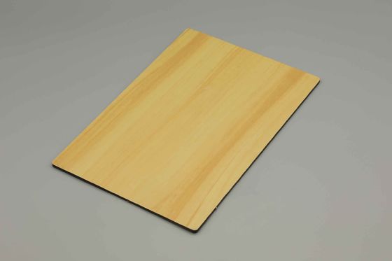 6mm Hafif Ağaç Su geçirmez Ahşap Alüminyum Kompozit Panel ACP Tabak 1220*2440