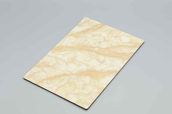 PVDF Kaplı Beyaz Mermer Alüminyum Kompozit Panel | Duvar Kaplaması için 3mm-4mm ACP Levha