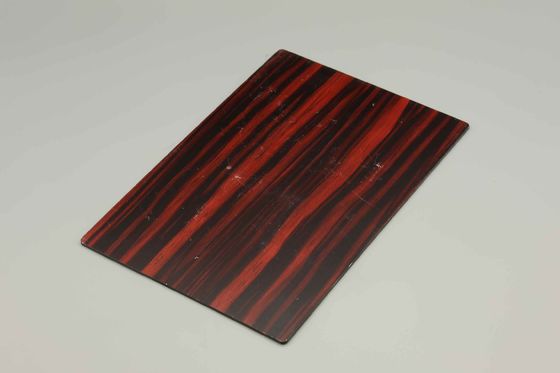 İç duvar için dekorasyon kapı tasarımı Ahşap tanesi taklit Alüminyum Kompozit Panel 4MM duvar kaplama panelleri