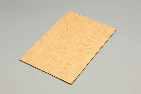 PE Pvdf Kaplama Ahşap Alüminyum Kompozit Panel 3mm Acp Yaprak Dışarı için