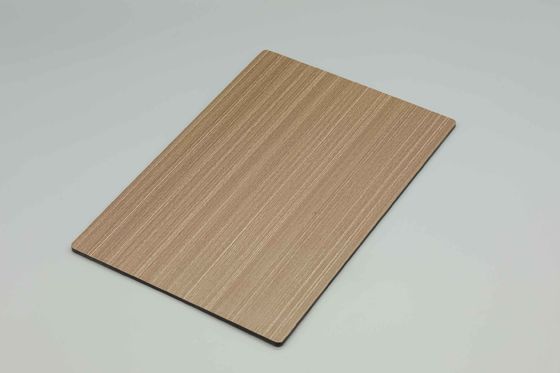 122 X 244cm PVDF Cilt Taneler Ahşap Alüminyum Kompozit Panel Çizik Direnci