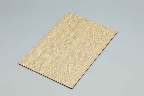 3mm Pvdf Kaplı Beyaz Ağaç Alüminyum Kompozit Paneli Dış Duvar Kaplama Acp Panel