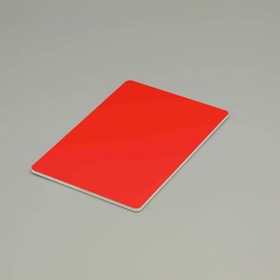 4 X 8ft Kırmızı Yangına Dayanıklı B1 A2 Dereceli Pvdf Alüminyum Kompozit Panel Cephe Kaplama Dekorasyonu için Acp Levhalar Korozyon Önleyici