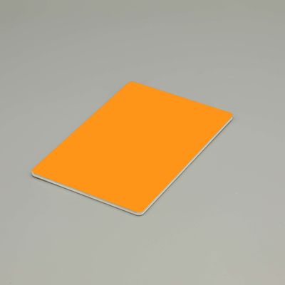 HDPE Orange Yangın Hazırlı Alüminyum Kompozit Panel B1 Sınıf Ateş geçirmez Dış Kaplama