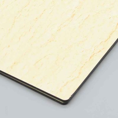 4mm 1.22x2.44m Çizik Direnci Kaba Taş Yapısı Dış Kaplama için Alüminyum Kompozit Panel