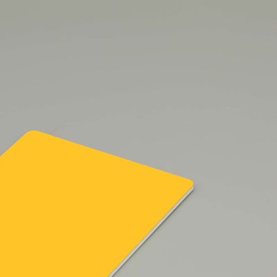 Dış perde duvar kaplamaları için premium 4 mm Fildişi PVDF Alüminyum kompozit paneli