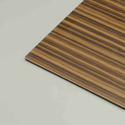 Teak ahşap tanesi alüminyum kompozit paneli. İç ve dış duvar kaplamaları için PVDF kaplama ACP levhası.