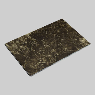 Ateş geçirmez Alüminyum Bal çekirdeği kompozit paneli Beyaz Siyah Çizgiler Acp İnşaat