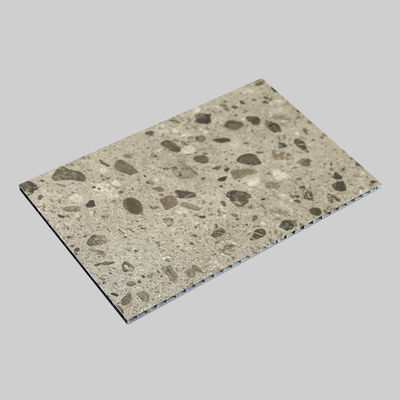 Çizik Karşıtı Koyu Terrazzo Alüminyum Bal Arısı Taşı 3 mm Dış Duvar Kaplama 1.22 X 2.44m