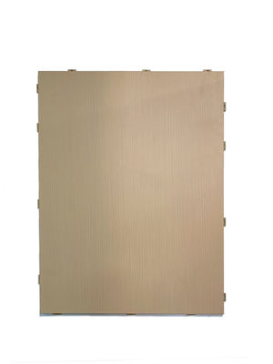 Ahşap tipi geleneksel panel Alüminyum Duvar Cephesi Fluorocarbon Kaplı dayanıklılık ve hava durumuna dayanıklılık düz pürüzsüz
