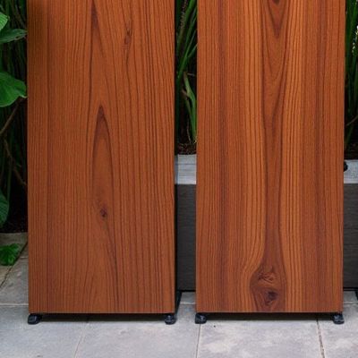 Weather-Resistant Woodgrain ACP Sheet For Coastal Offices 4mm Thick Fluorocarbon Coating High-Gloss Finish