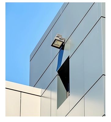 Bina dış cephe duvarları için Sütlü PE Alüminyum Kompozit Panel AA AB Çekirdek